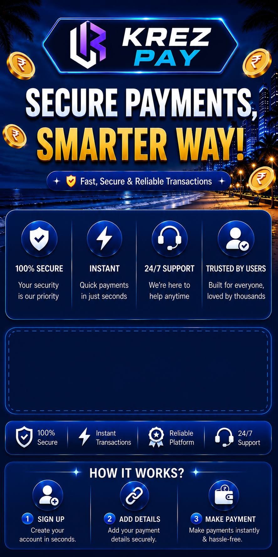 Payments landing banner